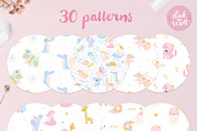 Animal Alphabet & cute baby patterns, a Pattern Graphic by Inna Moreva (Thumbnail 3 of 9)