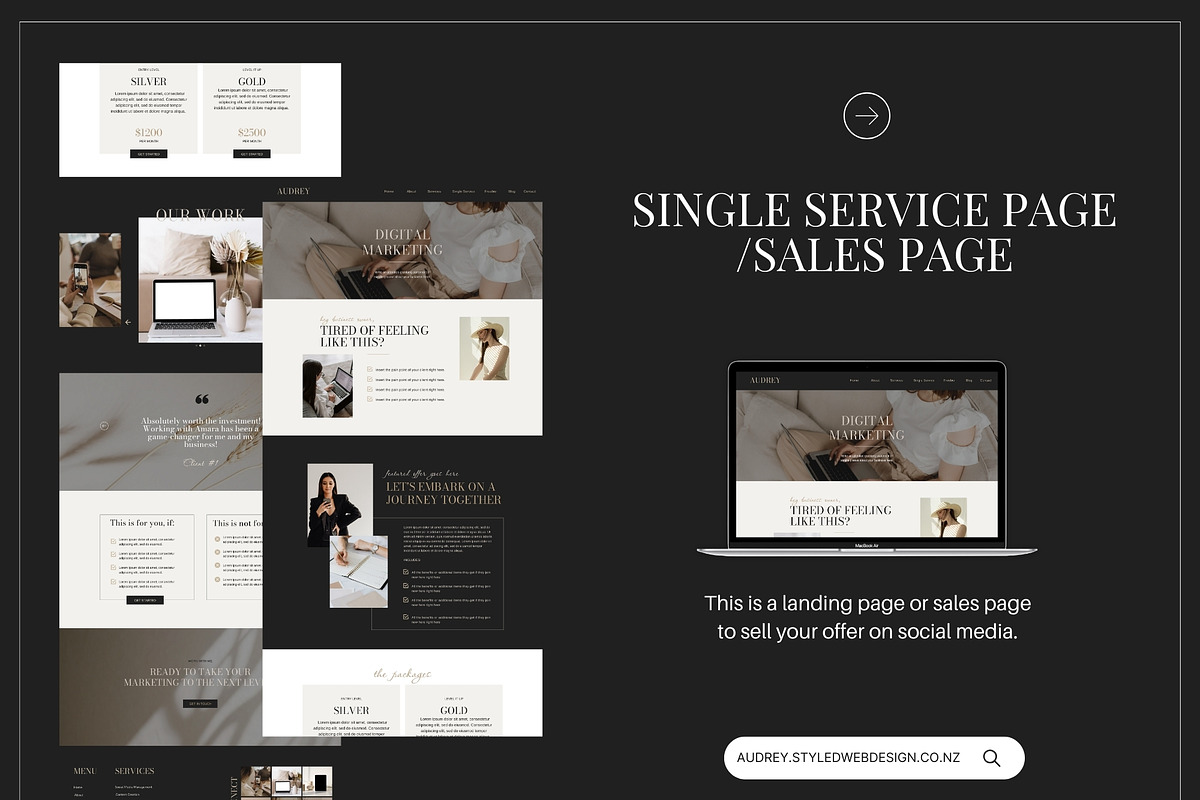 AUDREY | Luxury Showit Website, an App Template by Styled Web Shop (Photo 16 of 22)
