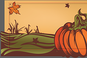 pumpkin on the field. Autumn leaves, a Templates & Theme by JeraRS (Thumbnail 2 of 2)