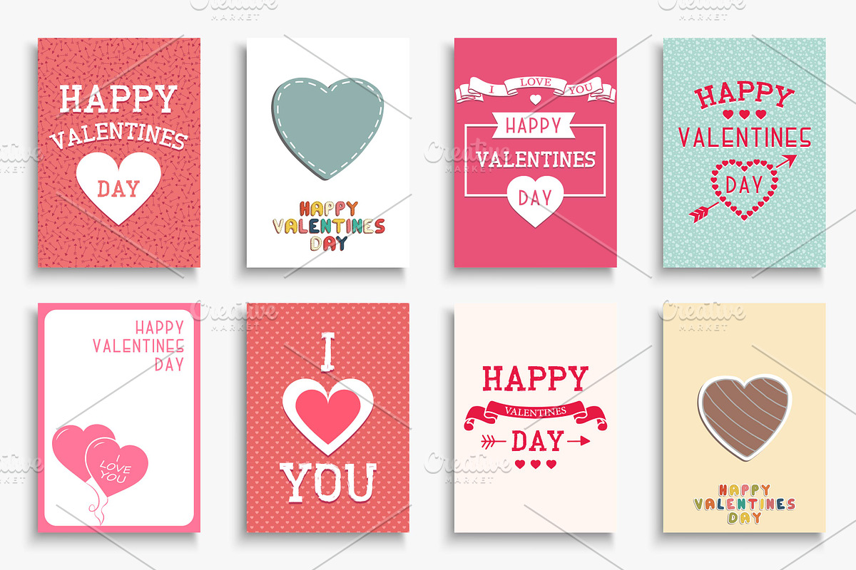 Hand drawn Valentine's Day cards, a Background Graphic by ExpressShop (Photo 1 of 4)