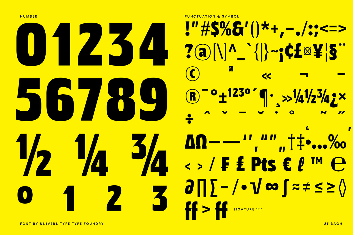 UT Bagh Display - A Movie Font, a Sans Serif Font by Universitype (Photo 6 of 12)