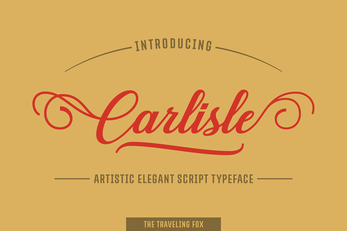 Carlisle - Elegant Script preview 2