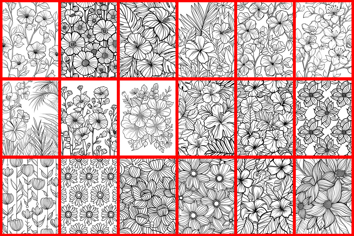 Doodles Flower Coloring Page, a Graphic by Forhadx5 (Photo 5 of 10)