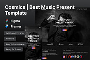 Cosmics | Best Music Present Framer, an UI Kit Template by Pixel Blend (Thumbnail 1 of 6)