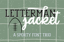 Letterman Jacket, Sports Font Trio