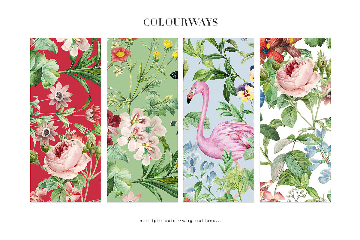 Summer Bloom Seamless Prints & Motif, a Pattern Graphic by TSTUDIO (Photo 2 of 10)