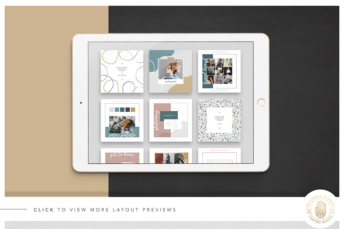 HAZELWOOD | Social | Canva & PPT, a Social Media Template by Marigold Studios (Photo 9 of 9)
