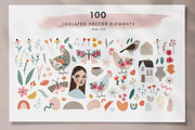Floral & abstract spring set, an Animal Illustration by Tabita's shop (Thumbnail 14 of 16)