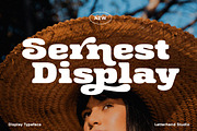 Sernest Display, a Sans Serif Font by Letterhend Studio (Thumbnail 1 of 10)