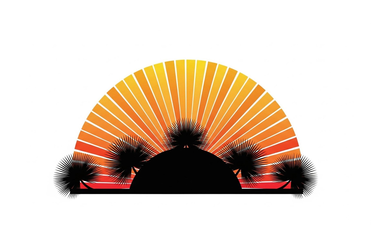Desert Sunset Landscape Bundle, an Illustration by yasushie (Photo 14 of 31)