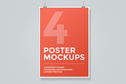 4 Poster Mockup Bundle, a Print Template by Craig Barber (Thumbnail 4 of 5)