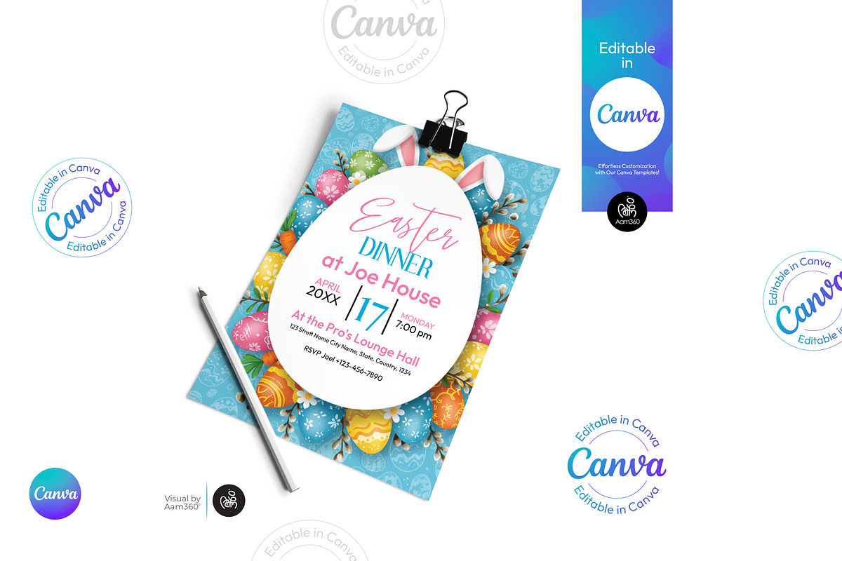 Easter Party Flyer Template, a Flyer Template by Aam360 (Photo 2 of 3)