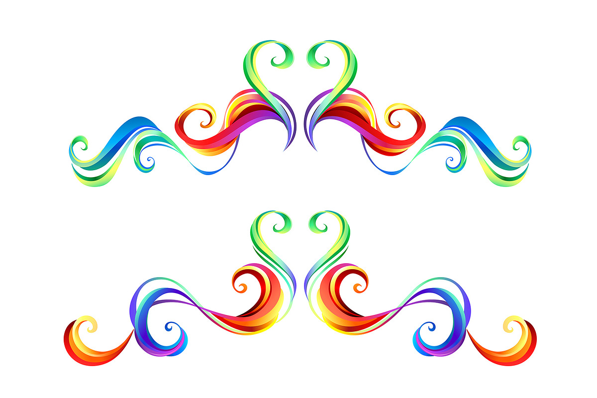 Rainbow decorative frame scroll, an Object Graphic by blackmoon9 (Photo 1 of 3)