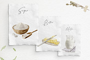 Watercolor baking cooking clipart, a Food Illustration by Dashadraws.art (Thumbnail 2 of 8)