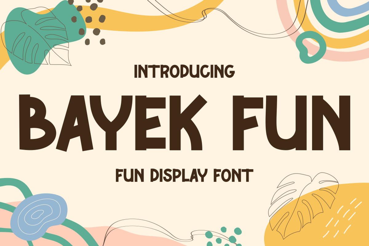 BAYEK FUN, a Handwritten Font by Viswal Studio (Photo 1 of 5)
