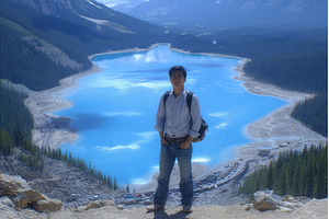 A hiker on vacation is seen at Peyto, a Person Photo by ZinetroN