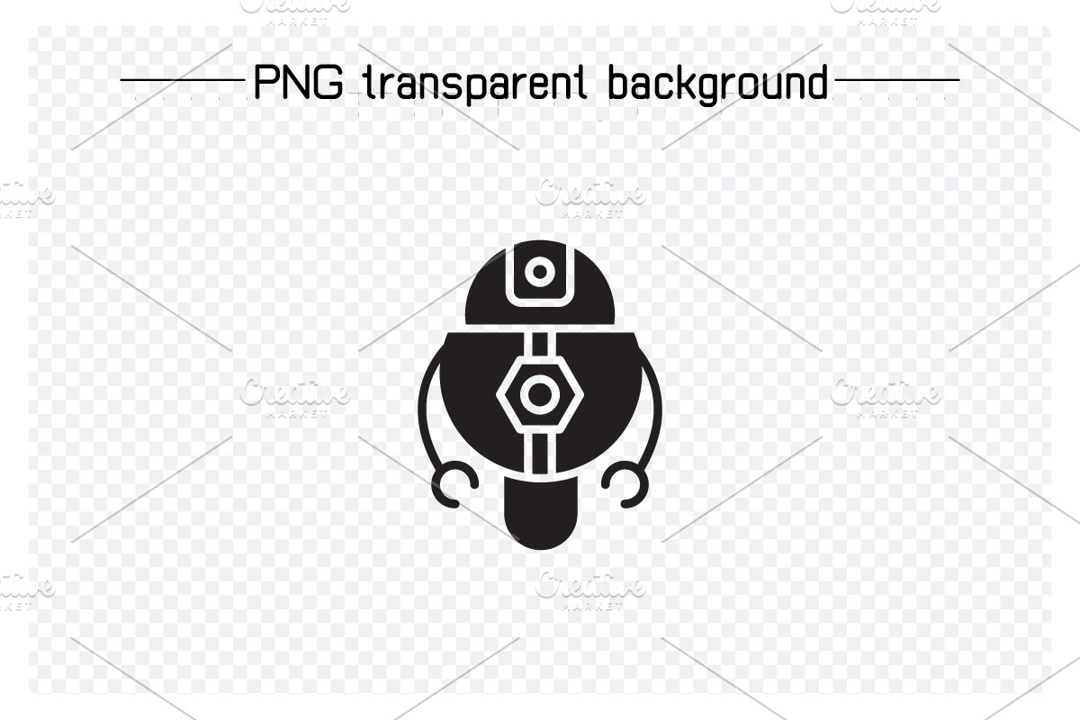 Smart Robot Avatars Set, a Solid Icon by Designfour (Photo 3 of 7)