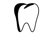 Dental icon design template, a Solid Icon by Sumberpangan (Thumbnail 1 of 3)
