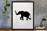Elephant Silhouette SVG #2, an Animal Illustration by newminddesign (Thumbnail 3 of 3)
