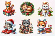 Kitten Christmas Clipart, an Illustration by Dream Creation (Thumbnail 4 of 5)