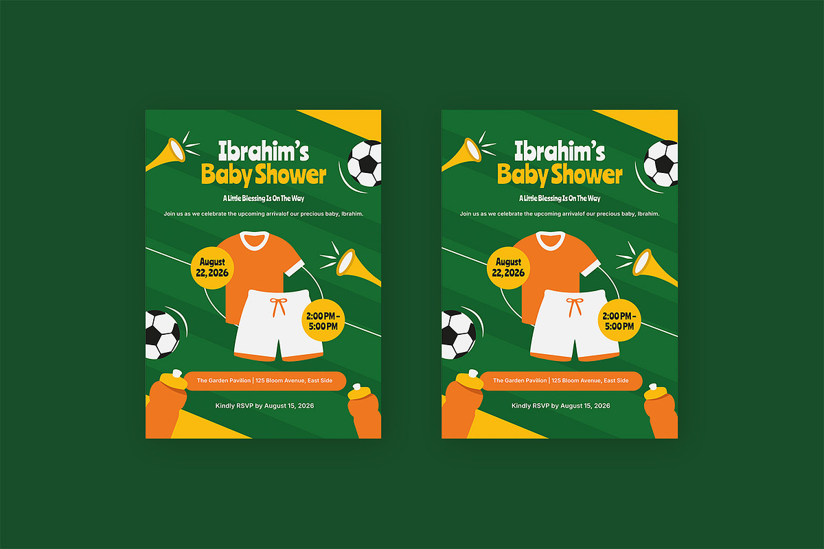 Footbal Lovers - Invitation, an Invitation Template by Fannan Studio (Photo 3 of 3)