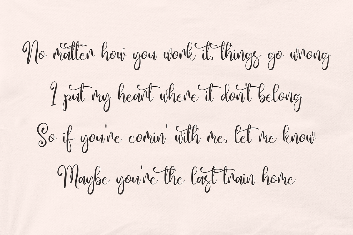 Fivety Likes | Modern Script Font, a Script Font by Forberas Club (Photo 3 of 7)