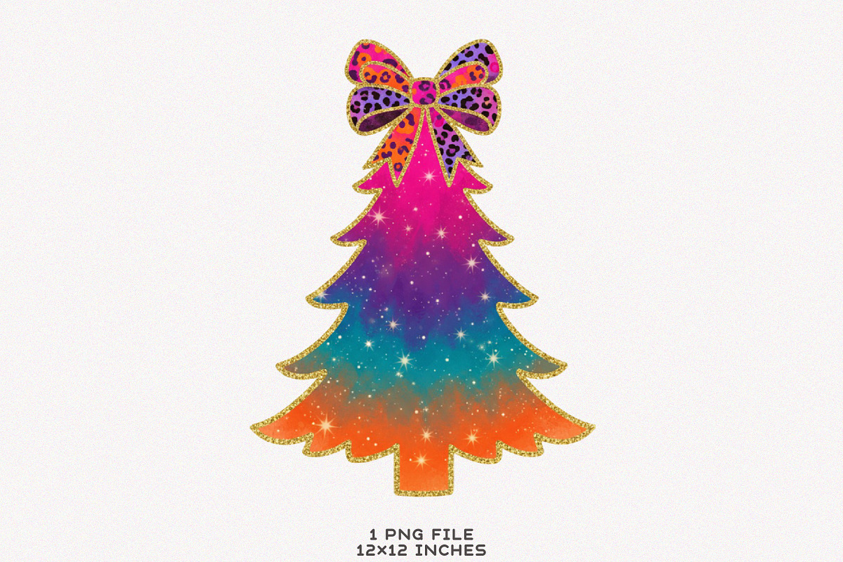 Glitter Brushstroke Christmas Tree, an Illustration by SinaCreation (Photo 1 of 7)