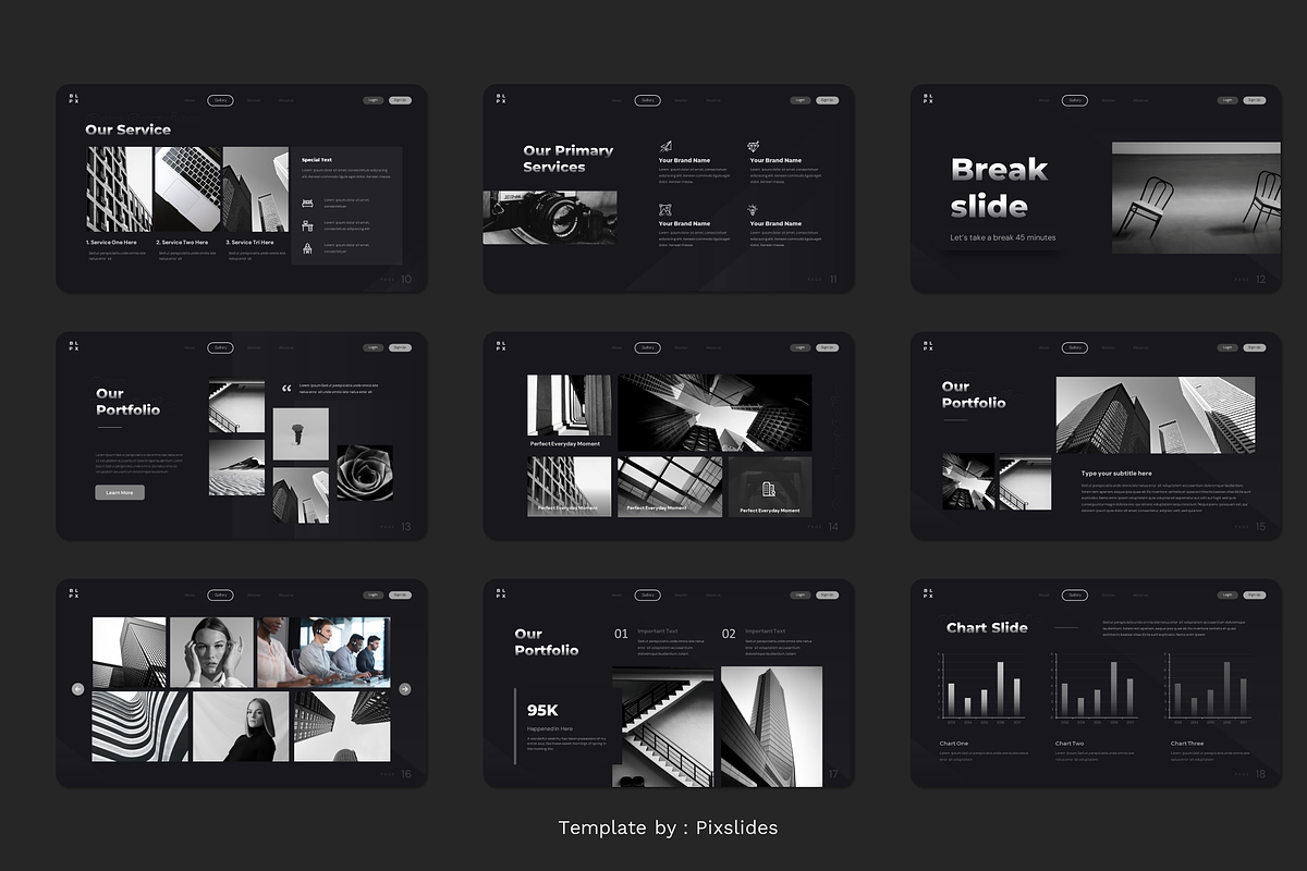 Black Business Keynote, a Presentation Template by Pixslides (Photo 3 of 5)