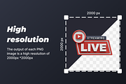 Social Media 3D Buttons, a 3D by Laimmilka (Thumbnail 3 of 4)
