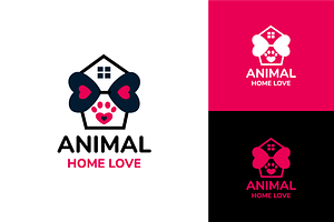 Animal Home Love Logo, a Branding & Logo Template by zaqilogo