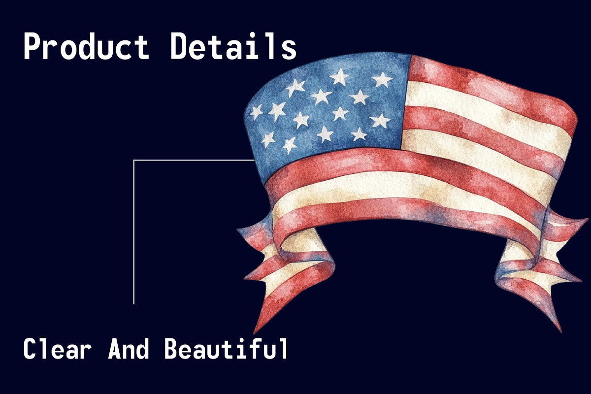 4th of July Sublimation Clipart, a Seasonal Illustration by CitraGraphics (Photo 6 of 6)