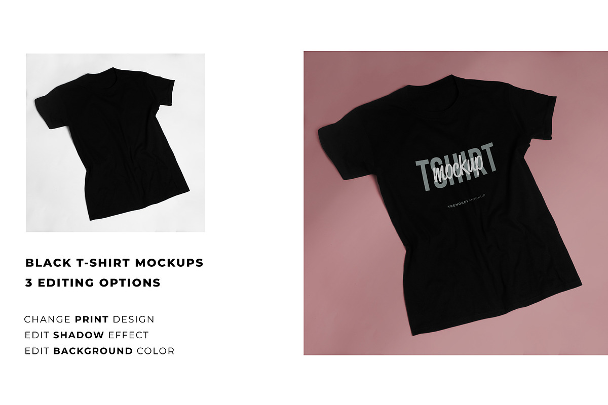 REALISTIC BASIC TSHIRT MOCKUP BUNDLE, a Shirt Mockup by TrendkeyMockups (Photo 7 of 8)