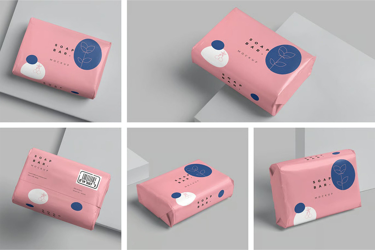 Soap Wrapper Mockups, a Packaging Mockup by megostudi0 (Photo 1 of 7)