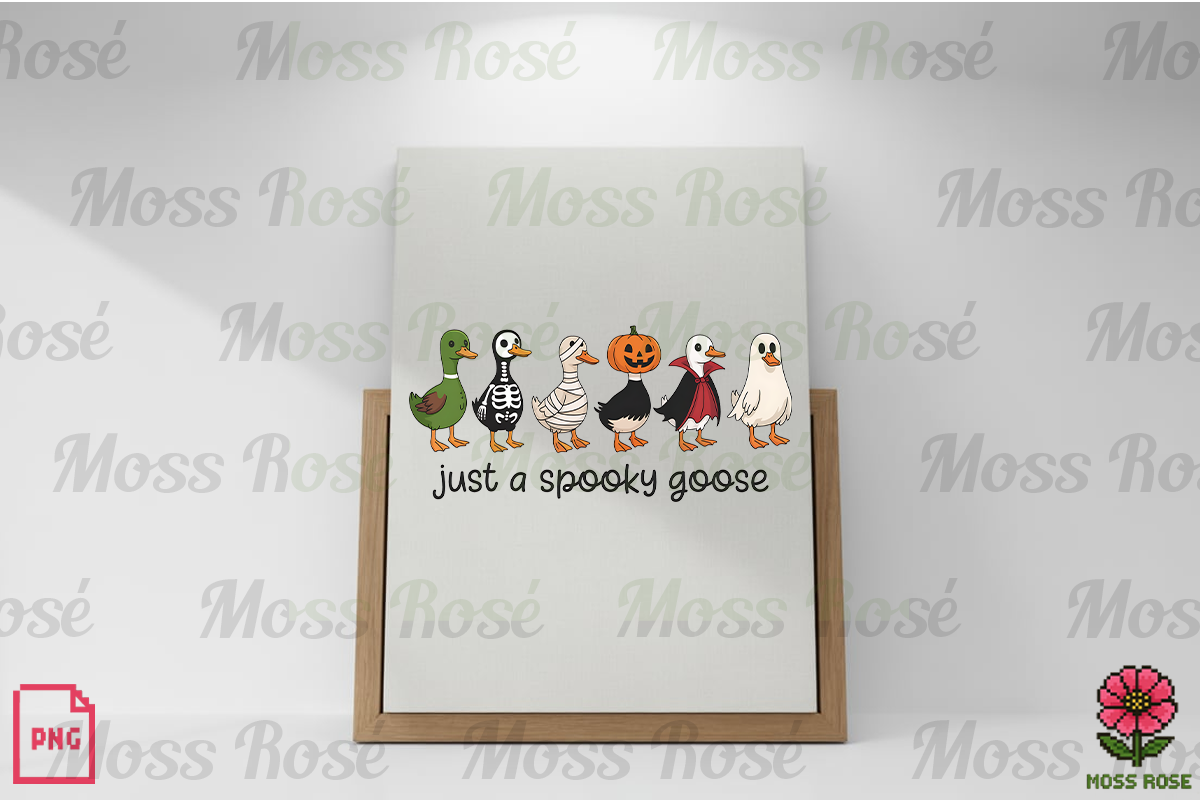 Spooky Goose Halloween PNG, a Graphic by Moss Rose (Photo 2 of 3)