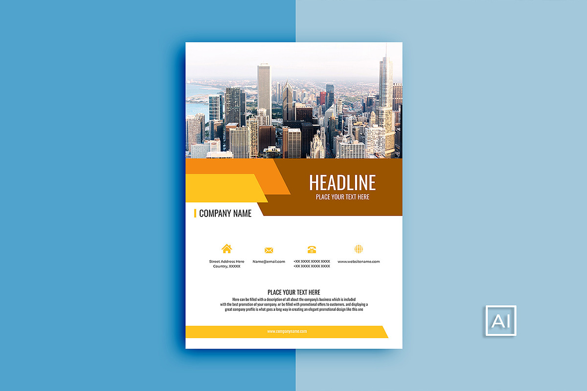 Flyer Business Template Modern, a Flyer Template by suhadidesign (Photo 7 of 7)