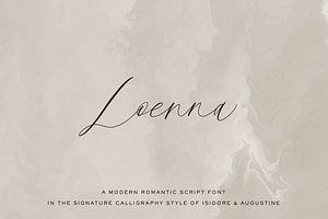 Loenna - Calligraphy Font