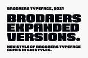 Brodaers Expanded Font, a Sans Serif Font by trustha (Thumbnail 8 of 15)