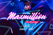 Maxmillion - 80s Brush Type, a Script Font by ikiiko (Thumbnail 1 of 6)