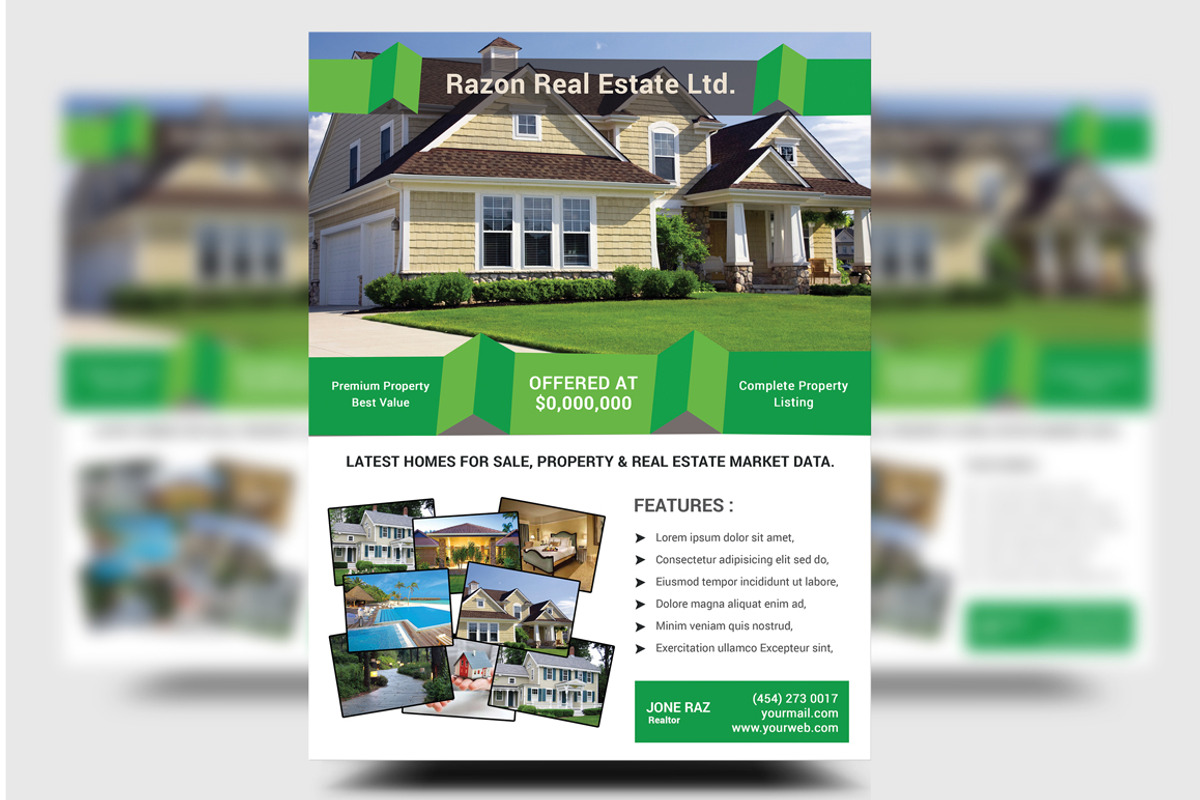 Real Estate Flyer Templates, a Flyer Template by DeviserWeb (Photo 2 of 3)