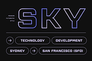 Modern Futuristic - Scifi Font, a Sans Serif Font by Hamz Studio (Thumbnail 10 of 12)