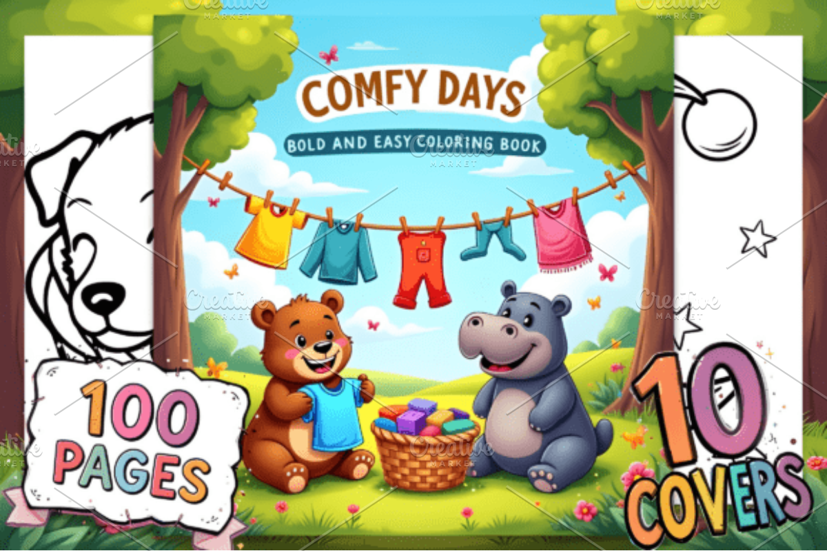 Bold and Easy Comfy Days, an Animal Illustration by Ink Gallery (Photo 1 of 4)