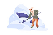 Abnormal weather conditions set, a Person Illustration by Good Studio (Thumbnail 5 of 11)