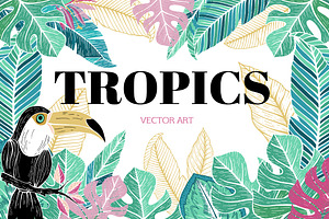 Tropics.Vector Art.