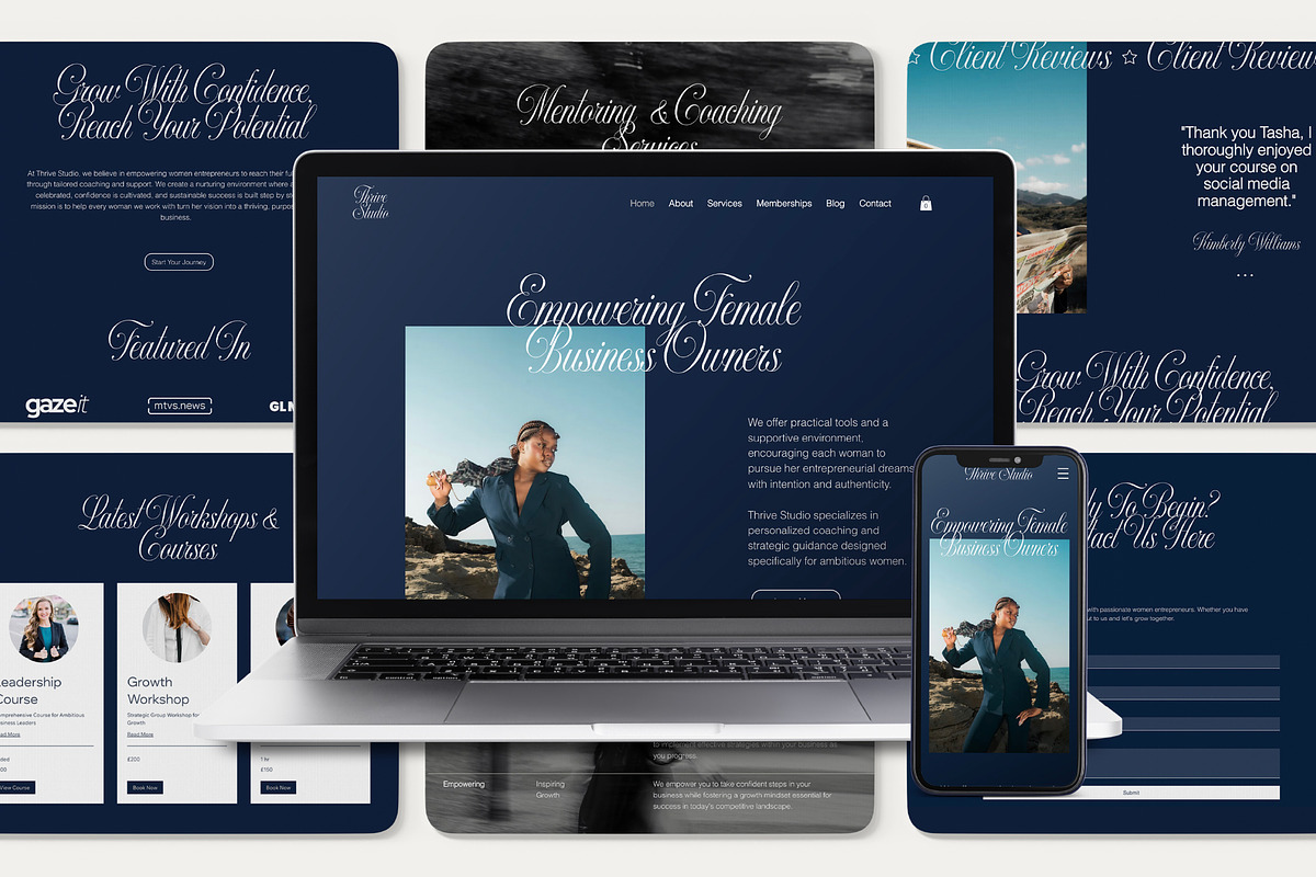 Business & Life Coach Wix Site, a Wix Template by Sky Dore Design (Photo 7 of 11)