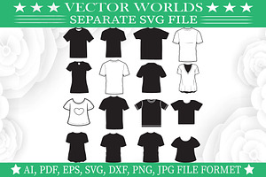 Short Sleeve Tshirt SVG, Tshirt SVG, an Object Graphic by VectorWorlds