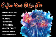 4th of July Fireworks Sublimation, an Illustration by CreationArt (Thumbnail 5 of 9)