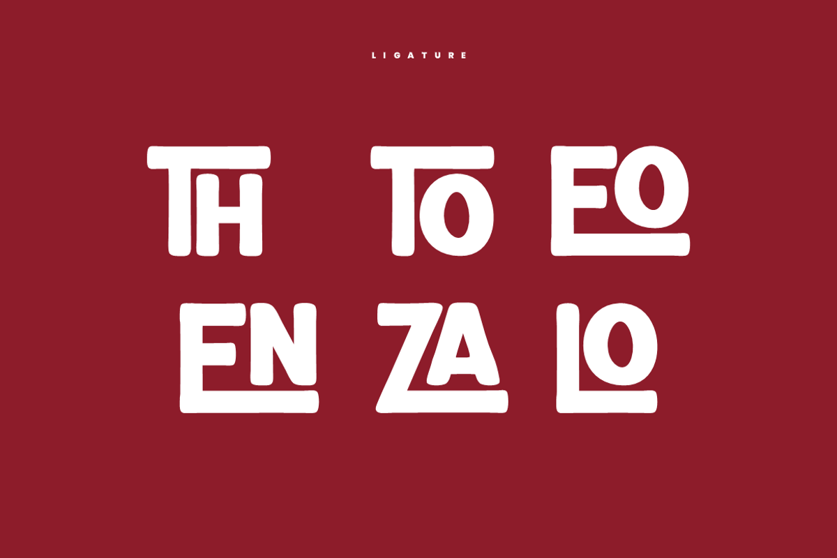 Thend Geom - Round & Thick Font, a Sans Serif Font by Iqsiart Studio (Photo 4 of 7)
