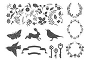 Secret Garden Vintage Vector Pack, an Illustration by Annie Sauvage (Thumbnail 3 of 4)