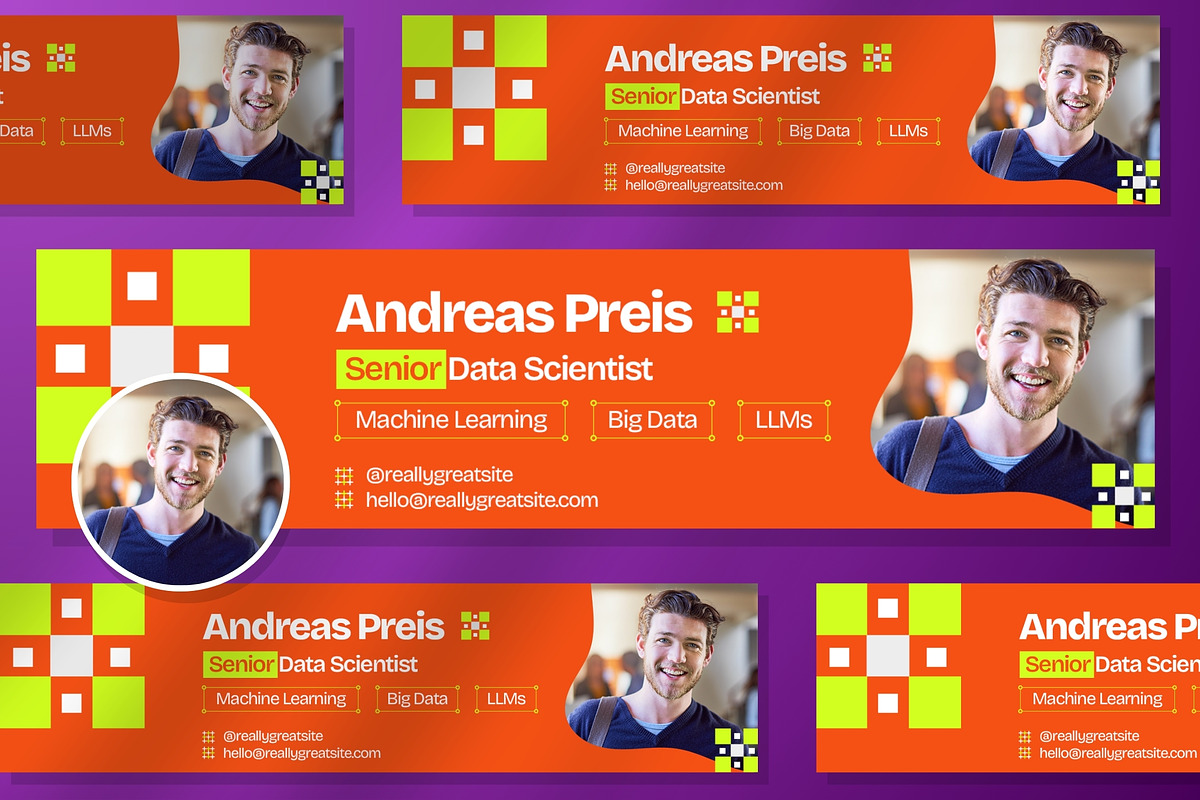 Data Scientist LinkedIn Banner, a Social Media Template by FIBRINOSÄ (Photo 3 of 3)