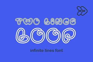 Two Lines Loop Font